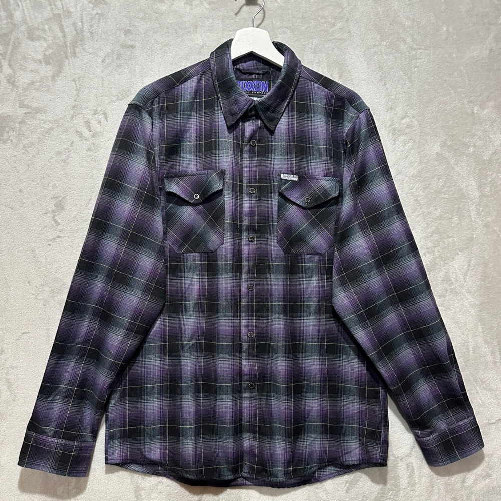 Dixxon Flannel Co Ballistic BJ Baldwin 97 Purple Plaid Shirt Mens Medium